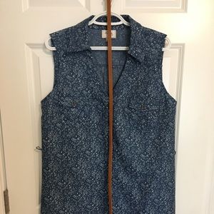 Calico print ladies dress. Size L